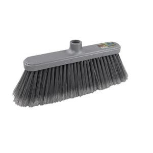 Escoba de cerdas suaves de PET duradera con mango largo, nueva, cepillo manual de plástico para barrer, para limpieza del hogar - Product Image 1