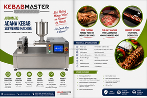 Kebabmaster Meat Skewer <b>Machine</b> Auto Mode Digital Control Stainless Steel Construction for Kebab Processing - Product Image 6