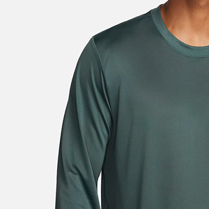 Camisa de manga larga con cuello redondo y serigrafiado con logotipo personalizado del fabricante para hombre, Camiseta 100% de algodón y poliéster, camisetas para hombre - Product Image 5