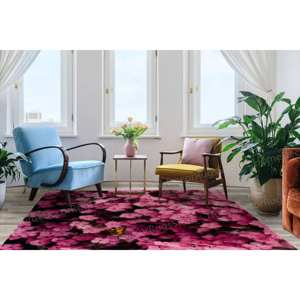 Alfombra con Estampado Floral, Fácil de Limpiar, para Entrada, Decoración de Salón, Regalo, Alfombra de Chenilla - Product Image 2