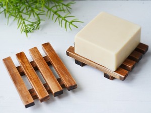 Jabonera de madera Jabonera rústica simple Respetuoso con el medio ambiente Baño natural Fregadero de cocina Idea de regalo - Product Image 2