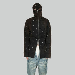 Sudaderas con Remaches, Fabricante OEM, 100% Algodón, Felpa, Invierno, Talla Grande, Transpirable, Ecológica, Detalle de Letras con Pedrería, Premium - Product Image 1