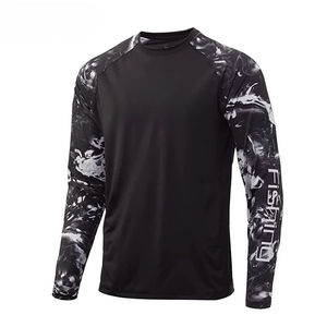 Chemise de pêche pour homme avec logo personnalisé, OEM ODM, légère, séchage rapide, protection UV UPF, vêtements de performance, usine - Product Image 1