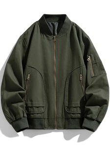 Veste bomber décontractée pour homme, logo personnalisé OEM ODM, résistante à l'eau, sport, jogging, confort décontracté, service direct - Product Image 6