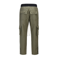 Celana Taktis Kargo Ukuran Besar Unisex, Bernapas, Tahan Angin, Tahan Air, Multi-Saku, Kancing, Kasual, Musim Panas Gugur, Outdoor, Bermotif