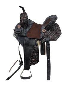 Sillín de caballo de cuero genuino de calidad superior con color personalizado y logotipo, combinación perfecta para Western Endurance English Racing - Product Image 1
