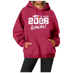 เสื้อฮู้ดดี้แฟชั่นฤดูหนาวปี 2026 สำหรับทุกเพศ ทั้งชายและหญิง ทรงโอเวอร์ไซส์ ดีไซน์สั่งทำได้ ผ้าฟลีซคอตตอนพรีเมียม 300 GSM ผลิตจากวัสดุที่ยั่งยืน - Product Image 1