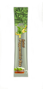 Thé de santé à la menthe poivrée instantané calmant bien-être mélangé pour la relaxation 4g Sachets Sucre en boîte inclus - Product Image 5