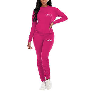 Chándal de lana personalizado de alta calidad para mujer, chándal deportivo de lujo de talla grande, conjuntos de dos piezas para mujer - Product Image 6