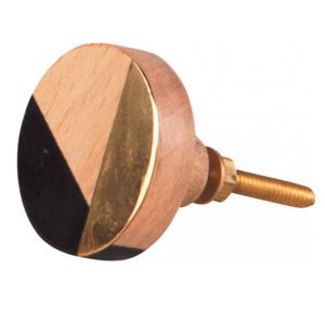 Bouton de porte rond en résine laiton bois noir Boutons en marbre les plus vendus avec taille de forme de couleur personnalisée Fabriqué en Inde Article - Product Image 5