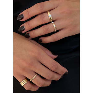 Anillo de la Carta de Amor de Annabelle, Moderno, Chapado en Oro, de Cobre, para Niños, Compromiso, Estilo Religioso Clásico, Número Certificado GRS - Product Image 5