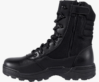 Bottes de travail tactiques en cuir pour hommes, style jungle, à lacets, avec embout en acier, anti-perforation, antidérapantes, bottes de sécurité