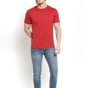 Camiseta lisa de manga corta 100% algodón y poliéster para hombre al mejor precio, cuello de Color sólido, ligera, transpirable, de gran tamaño, con estampado de logotipo - Product Image 5