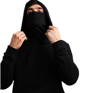 Sudadera con capucha enmascarada profesional de manga larga para hombre con logotipo personalizado enmascarado para unisex - Product Image 6