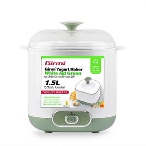 Máquina para hacer yogur Girmi de 1.5L, blanca y verde, fermentador eléctrico de 20W para uso doméstico - Product Image 3