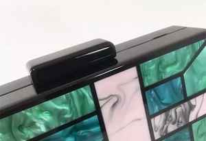 Sac à main de soirée en résine pour femme, pochette imitation perle plaquée or, luxe, papillon, charme solide, pochette complète, mariage pour femme - Product Image 6