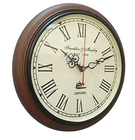 Horloge murale à pendule allemande vintage en bois, mouvement à quartz, cadran 3D, aiguilles blanches, pour salon – Meilleure vente