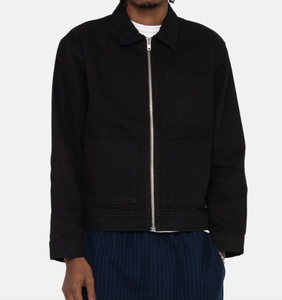 Veste en jean denim respirante sur mesure pour hommes, grande taille, fournisseurs chinois, lavage pigmenté, tissu en coton de haute qualité - Product Image 1