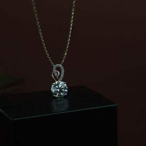 Premium Women's 2.10ct Lab Grown Diamond Light Weight Pendant Gold Rose Gold Silver Round Igi Sgl Wholesale Oem Odm - Product Image 1
