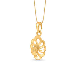 จี้ทองคำ 14k ลายวน ประดับไพลิน เพชร มุก หรือทับทิม ของขวัญเครื่องประดับสุดหรู - Product Image 4
