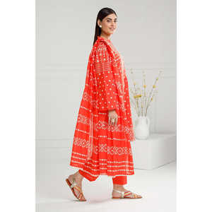 IUSTKSD-508 Traje Casual de Verano de 3 Piezas con Estampado de Laca para Jardín - Product Image 1