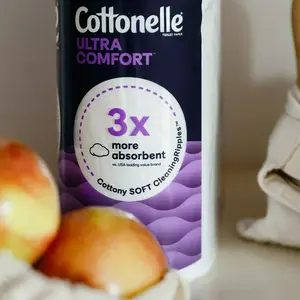 ورق تواليت من Cottonelle نظيف للغاية، 12 لفافة كبيرة، و312 ورقة لكل لفافة (3,744 في المجموع)