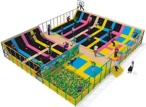 2024 diseño libre patio interior Rectangular niños barato niños trampolín Parque trampolín accesorios para la venta