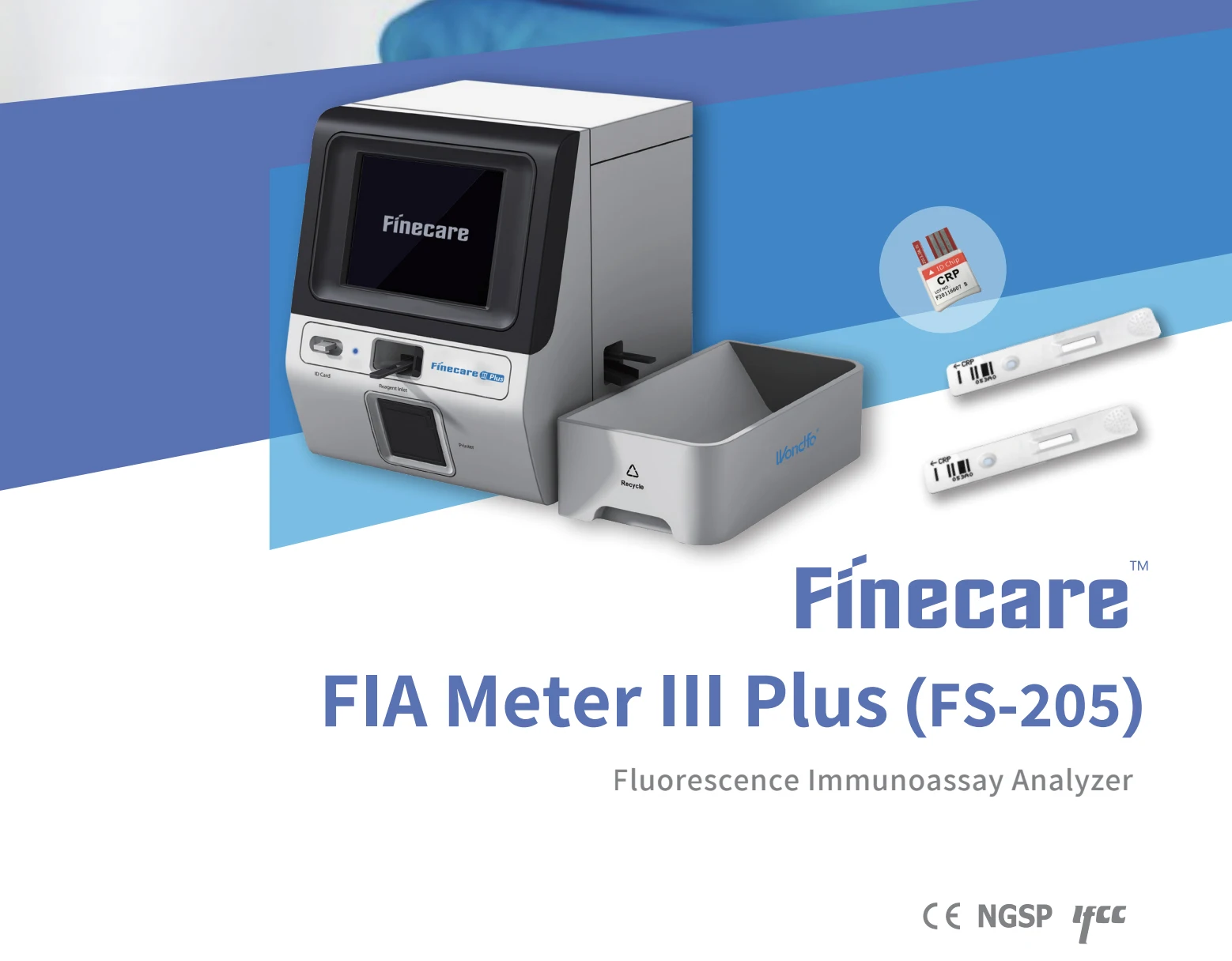 Finecare FIA Meter III Plus FS-205 POCT Fluorescence Immunoassay Analyzer Progesterone Hormones Analyser