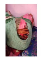 Vêtements de nuit traditionnels indiens pour femmes, robe kaftan, sous-vêtements, vintage, recyclé, utilisé pour la couture, la fabrication de robes, tissu en crêpe de soie sari