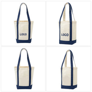Bolsa de Playa de Nylon Resistente de Primera Calidad, Diseño Personalizable, Blanca con Parches Azul Oscuro, Asa de Cuerda con Inicial Bordada, para Cuatro Personas - Product Image 4