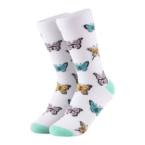 Calcetines de algodón con logotipo personalizado para hombre y mujer, estampado de frutas y animales, estilo informal, contraste antibacteriano, Talón y punta directa a Vietnam - Product Image 1