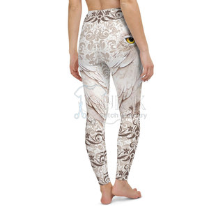 Leggings de fitness sans couture pour femmes de haute qualité, en Spandex/Polyester, antibactériens, légers, tricotés sur mesure, pour le sport - Product Image 5