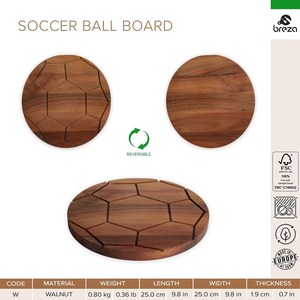 Tabla de cortar de madera de mango pesado con mango Pieza artesanal tradicional para cocinas rústicas y cuchillo de queso de acero inoxidable - Product Image 3