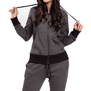 Survêtements de course et de jogging respirants de haute qualité pour femmes, vente en gros, sweat-shirt à capuche en molleton de coton de bonne qualité - Product Image 6