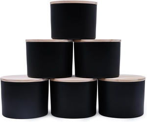 Прозрачные прозрачные стеклянные банки для свечей C & H, роскошные сосуды из цинкового сплава, тонкая плоская Золотая крышка и жесткая подарочная коробка - Product Image 5