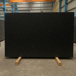 Losas y Azulejos de Granito Negro Galaxy de Lujo para Encimeras Modernas Pulimentadas, Pisos, Soluciones de Interior para Hoteles y Restaurantes - Product Image 4