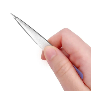 แหนบถอนขนคิ้วสแตนเลสปลายแหลมอุปกรณ์แต่งหน้ามืออาชีพน้ำหนักเบาใช้ซ้ำได้ - Product Image 5