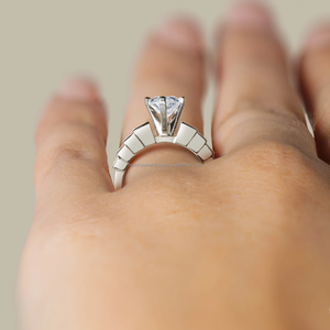 Marquise et princesse coupe Moissanite fiançailles Style Vintage double pierre cadeau de mariage anniversaire bague Surprise - Product Image 6