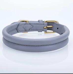 Collier de chien en cuir plat rembourré épais et doux de tannerie de poire collier de chien pour lévrier et Whippet - Product Image 3