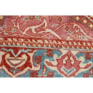 Alfombra Turca, Alfombra de Pasillo de 3.3x20 pies, Alfombra Vintage, Alfombra de Lana con Puntos Rojos y Azules - Product Image 5