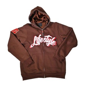 Sweat-shirts à capuche personnalisés pour hommes, broderie 3D, automne, demi-zip, coton lourd écologique, avec logo - Product Image 4