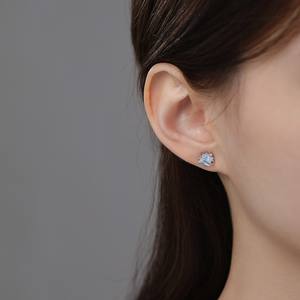 ต่างหูเงินแท้ 925 ดีไซน์ดาวเคราะห์ ประดับโอปอล มูนสโตน - Product Image 4