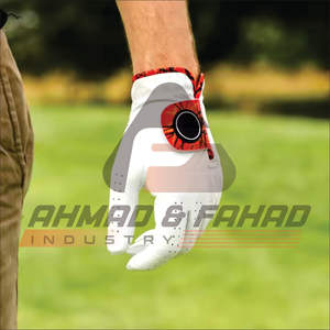 Guante de golf profesional para zurdos para hombres, nuevo diseño hecho a medida con empuñadura de mano transpirable de cuero genuino, sin logotipo para deportes - Product Image 4