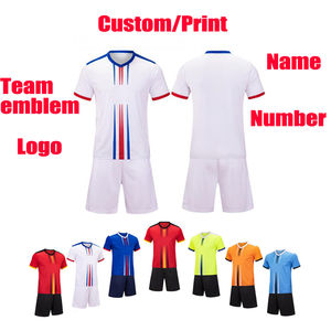 Nuevo uniforme de fútbol, ropa deportiva personalizada, camiseta de entrenamiento de fútbol, ropa de fútbol para adultos y niños, conjuntos de camisetas de manga corta - Product Image 2