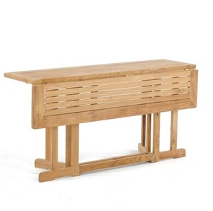 Table de repas d'extérieur en teck, fabriquée en Indonésie - Product Image 4
