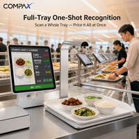 Caméra IA COMPAX à reconnaissance multi-cibles compatible TPV, reconnaissance en une seule prise de vue, pour borne libre-service de cantine, 4 Go de RAM