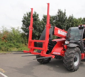 High Quality <b>Forklift</b> <b>Attachments</b> Telehandler Hay Bale Spike Wagger Best Performance with Excellent Results - Product Image 2