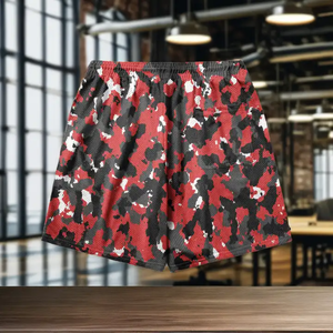 Bermudas deportivas para hombre de alta calidad, cintura elástica, bolsillos laterales, nuevo diseño personalizado, comodidad en la playa, Top sólido no tejido - Product Image 4