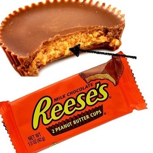 Hersheys Reeses Chocolate Blanco 1,39 Oz (24 unidades)
