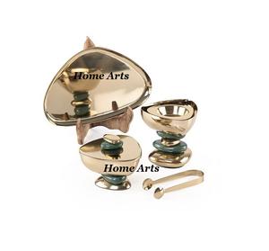 Glass And Aluminum Incense <b>Bakhoor</b> <b>Burner</b> With Storage Box Highest Quality Gifted <b>Bakhoor</b> <b>Burner</b> From India - Product Image 3